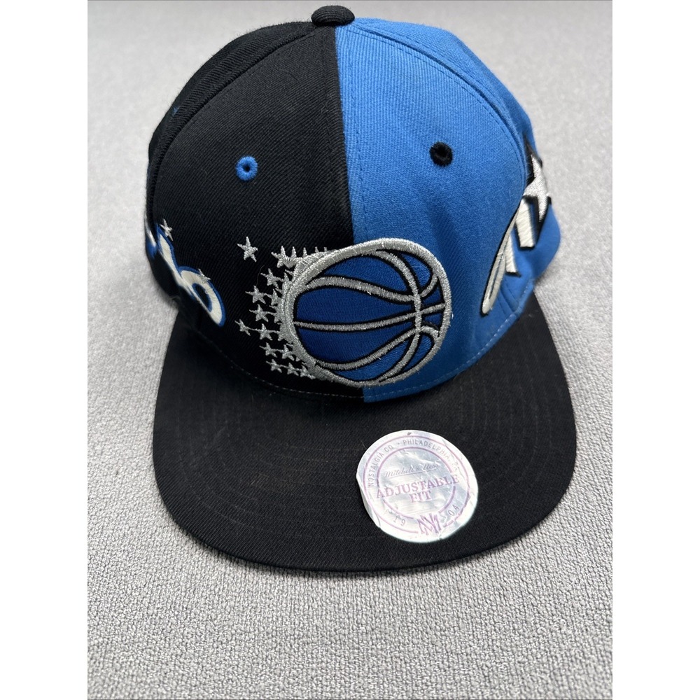 Orlando Magic Snap Back Hat CAP NBA Basketball Black Stars Mitchell Ness Mens
